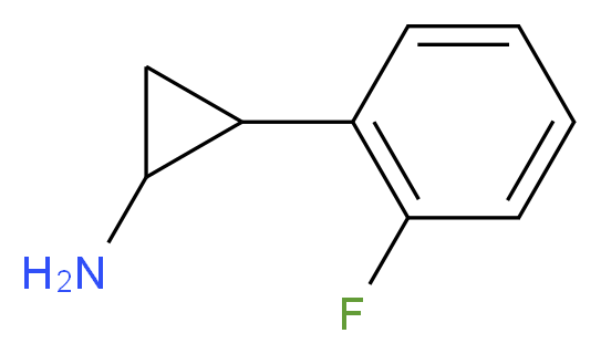 2-(2-fluorophenyl)cyclopropan-1-amine_Molecular_structure_CAS_)