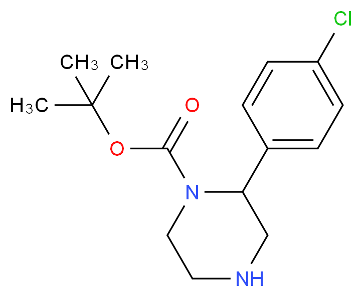 1-Boc-2-(4-Chlorophenyl)piperazine_Molecular_structure_CAS_769944-39-0)