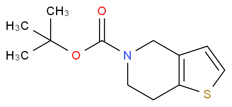 tert-butyl 6,7-dihydrothieno[3,2-c]pyridine-5(4H)-carboxylate_Molecular_structure_CAS_)