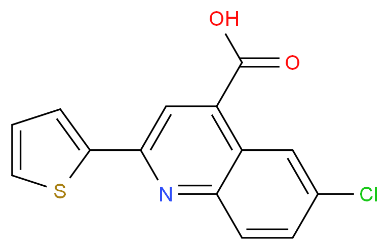 6-chloro-2-(2-thienyl)quinoline-4-carboxylic acid_Molecular_structure_CAS_33289-51-9)