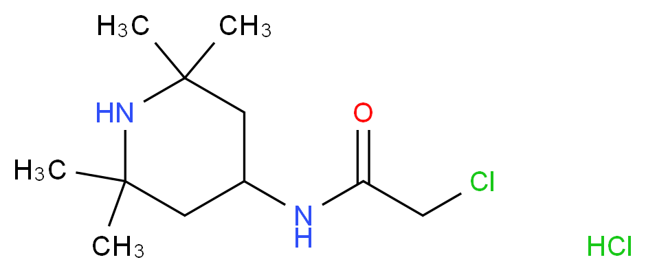 2-chloro-N-(2,2,6,6-tetramethylpiperidin-4-yl)acetamide hydrochloride_Molecular_structure_CAS_70804-01-2)
