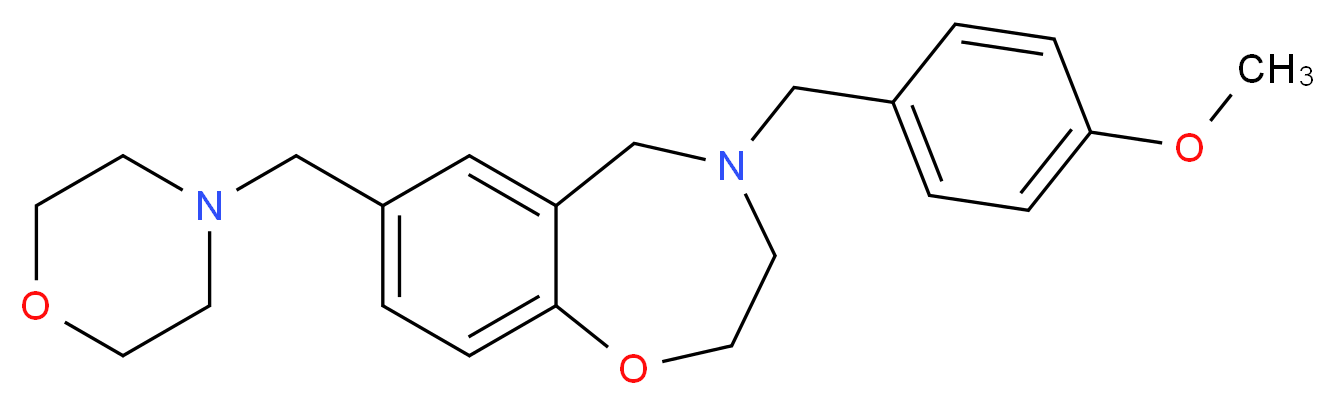 4-(4-methoxybenzyl)-7-(4-morpholinylmethyl)-2,3,4,5-tetrahydro-1,4-benzoxazepine_Molecular_structure_CAS_)