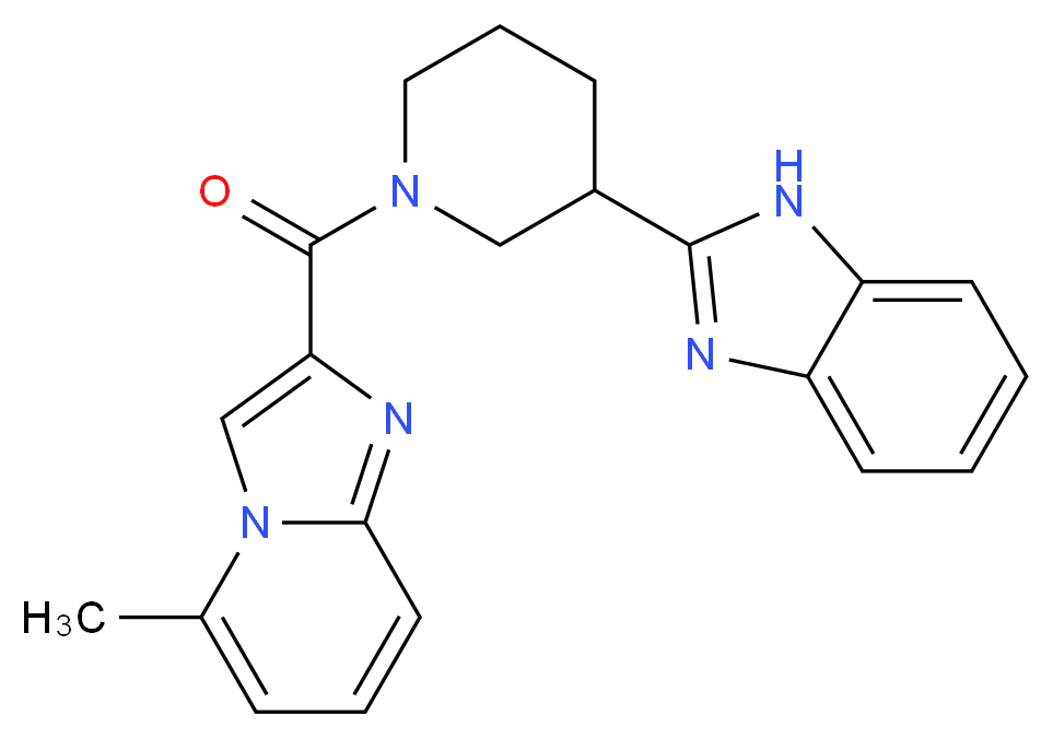 2-{1-[(5-methylimidazo[1,2-a]pyridin-2-yl)carbonyl]-3-piperidinyl}-1H-benzimidazole_Molecular_structure_CAS_)
