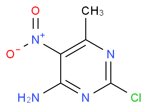 4-Amino-2-chloro-6-methyl-5-nitropyrimidine_Molecular_structure_CAS_5453-06-5)