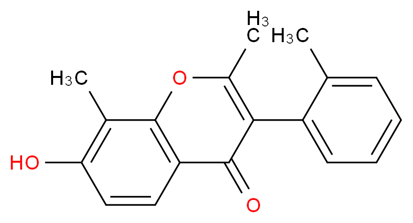 7-Hydroxy-2,8-dimethyl-3-o-tolyl-chromen-4-one_Molecular_structure_CAS_)