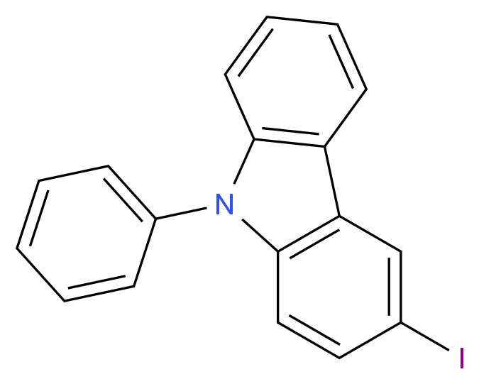 3-iodo-9-phenylcarbazole_Molecular_structure_CAS_502161-03-7)