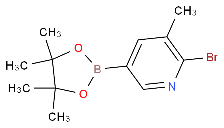 6-Bromo-5-methylpyridine-3-boronic acid pinacol ester_Molecular_structure_CAS_1256360-64-1)