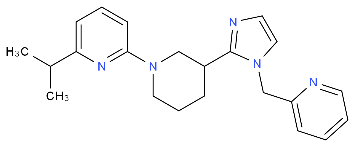 2-isopropyl-6-{3-[1-(2-pyridinylmethyl)-1H-imidazol-2-yl]-1-piperidinyl}pyridine_Molecular_structure_CAS_)