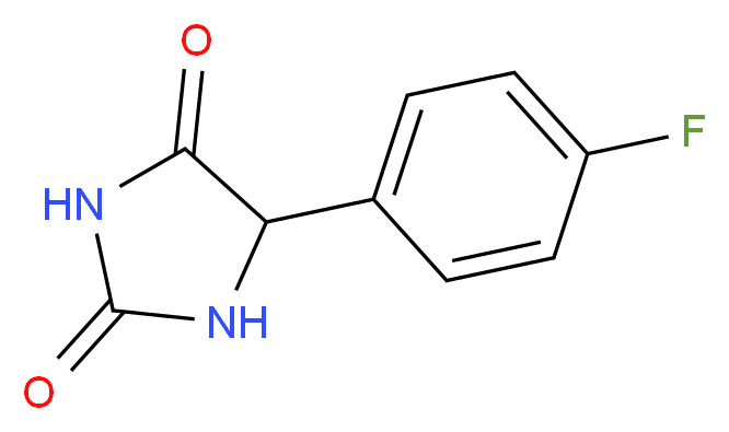 5-(4-fluorophenyl)imidazolidine-2,4-dione_Molecular_structure_CAS_)