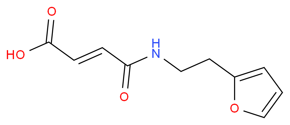 (E)-4-((2-(furan-2-yl)ethyl)amino)-4-oxobut-2-enoic acid_Molecular_structure_CAS_)