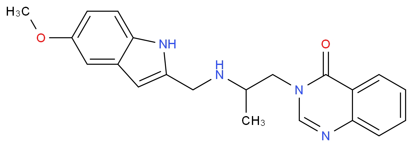 3-(2-{[(5-methoxy-1H-indol-2-yl)methyl]amino}propyl)quinazolin-4(3H)-one_Molecular_structure_CAS_)