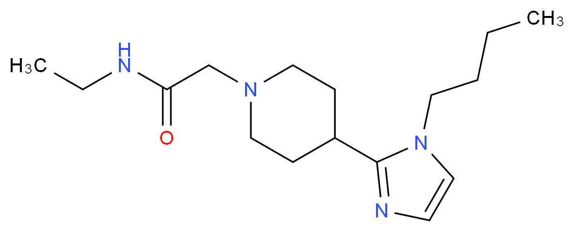 2-[4-(1-butyl-1H-imidazol-2-yl)-1-piperidinyl]-N-ethylacetamide_Molecular_structure_CAS_)