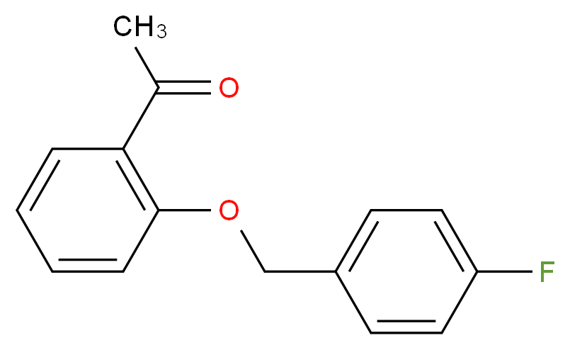 2'-(4-Fluorobenzyloxy)acetophenone_Molecular_structure_CAS_)
