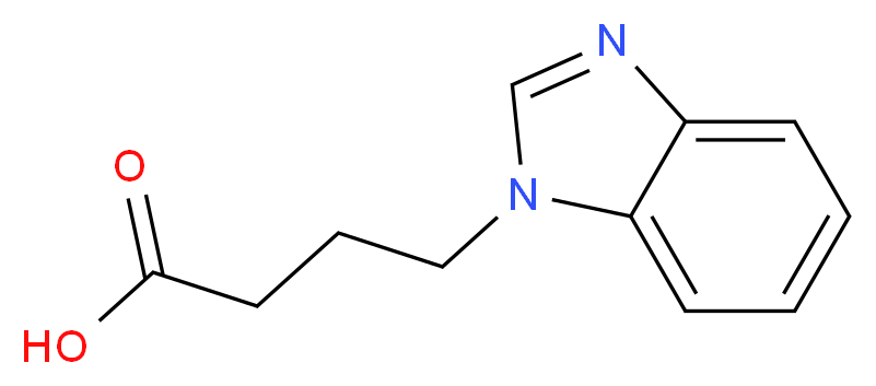 4-(1H-benzimidazol-1-yl)butanoic acid_Molecular_structure_CAS_)