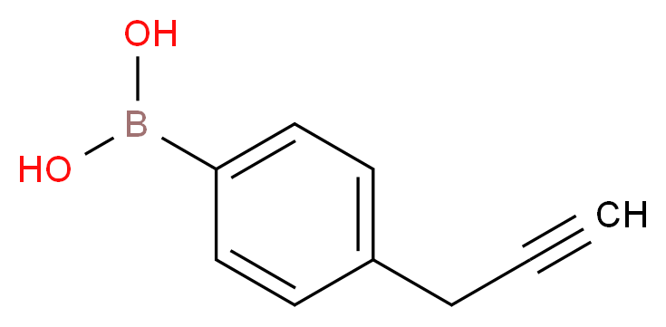 4-(PROP-2-YNYL)PHENYLBORONIC ACID_Molecular_structure_CAS_)