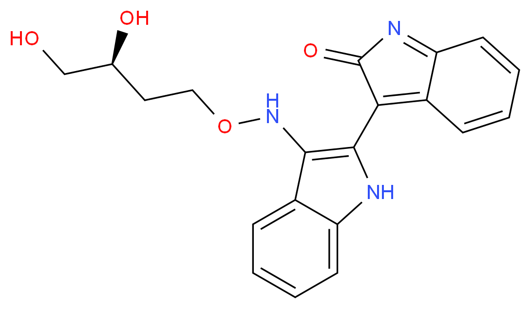 3-({[(3S)-3,4-dihydroxybutyl]oxy}amino)-1H,2'H-2,3'-biindol-2'-one_Molecular_structure_CAS_)