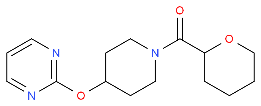 2-{[1-(tetrahydro-2H-pyran-2-ylcarbonyl)piperidin-4-yl]oxy}pyrimidine_Molecular_structure_CAS_)