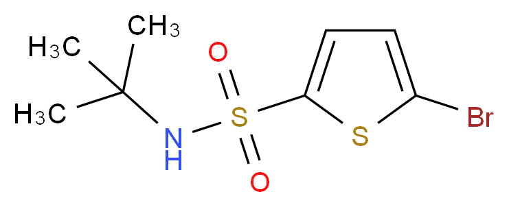 5-Bromothiophene-2-N-t-butylsulfonamide_Molecular_structure_CAS_286932-39-6)