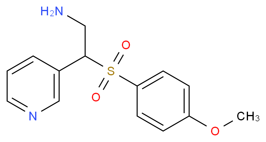 3-{2-Amino-1-[(4-methoxyphenyl)sulphonyl]ethyl}pyridine_Molecular_structure_CAS_)