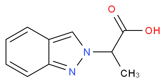 2-(2H-indazol-2-yl)propanoic acid_Molecular_structure_CAS_)