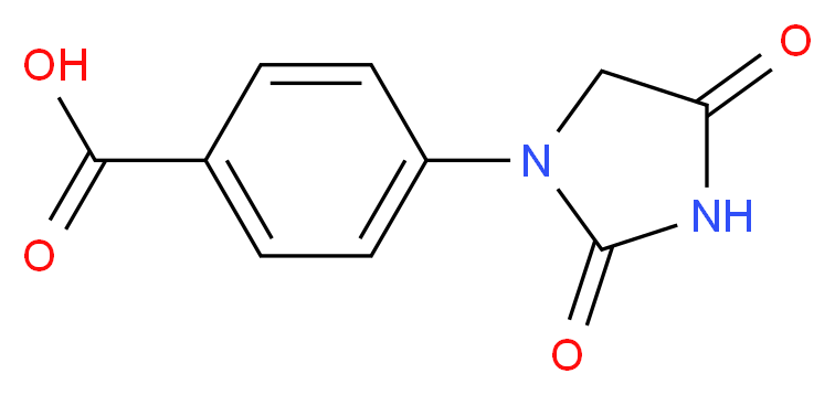4-(2,4-dioxoimidazolidin-1-yl)benzoic acid_Molecular_structure_CAS_938458-79-8)