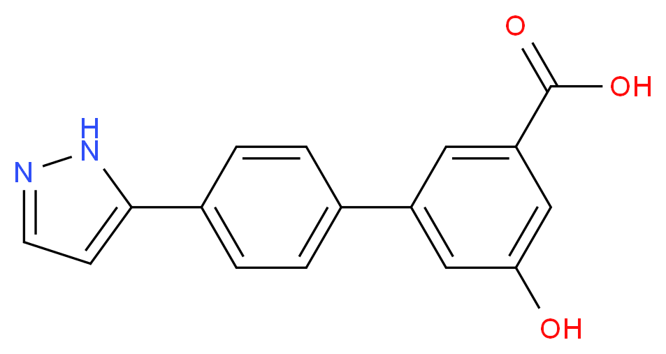 5-hydroxy-4'-(1H-pyrazol-5-yl)biphenyl-3-carboxylic acid_Molecular_structure_CAS_)