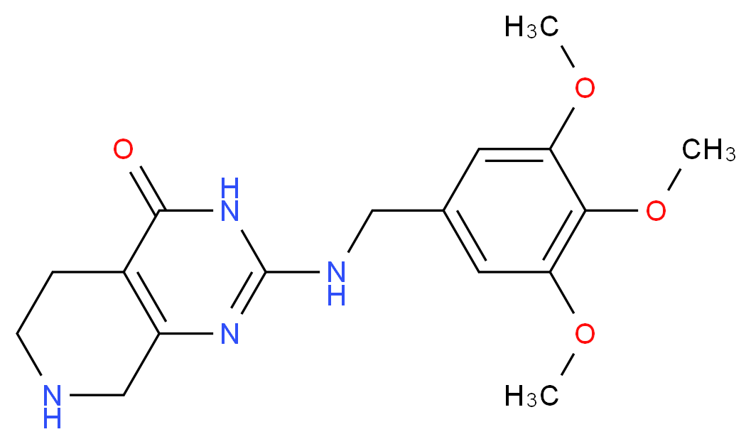 2-[(3,4,5-trimethoxybenzyl)amino]-5,6,7,8-tetrahydropyrido[3,4-d]pyrimidin-4(3H)-one_Molecular_structure_CAS_)