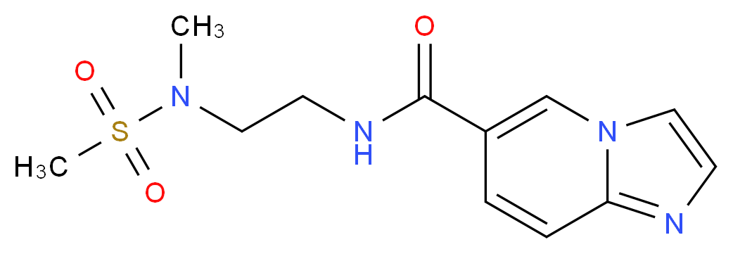 N-{2-[methyl(methylsulfonyl)amino]ethyl}imidazo[1,2-a]pyridine-6-carboxamide_Molecular_structure_CAS_)