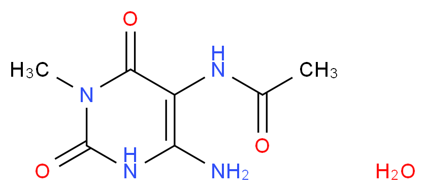 5-Acetylamino-6-amino-3-methyluracil Hydrate_Molecular_structure_CAS_)