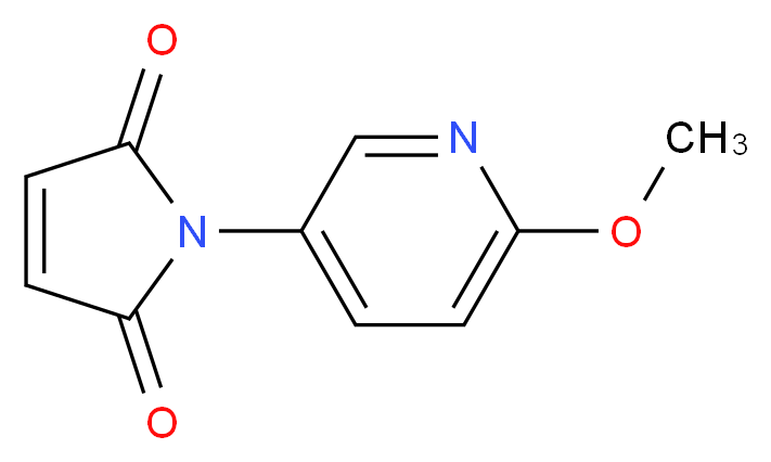 1-(6-methoxypyridin-3-yl)-1H-pyrrole-2,5-dione_Molecular_structure_CAS_)
