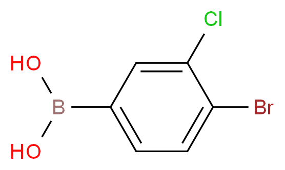 (4-Bromo-3-chlorophenyl)boronic acid_Molecular_structure_CAS_1217501-28-4)