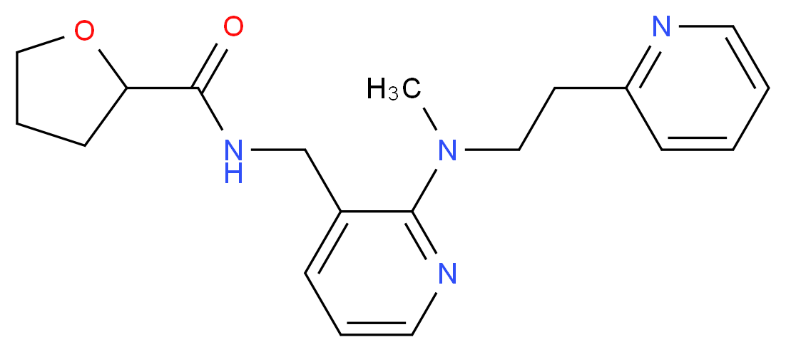 N-[(2-{methyl[2-(2-pyridinyl)ethyl]amino}-3-pyridinyl)methyl]tetrahydro-2-furancarboxamide_Molecular_structure_CAS_)