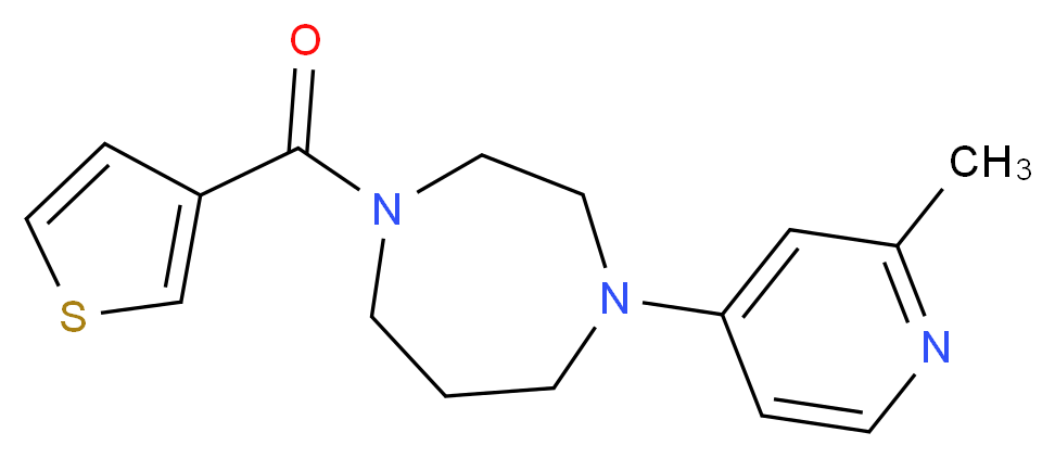 1-(2-methyl-4-pyridinyl)-4-(3-thienylcarbonyl)-1,4-diazepane_Molecular_structure_CAS_)