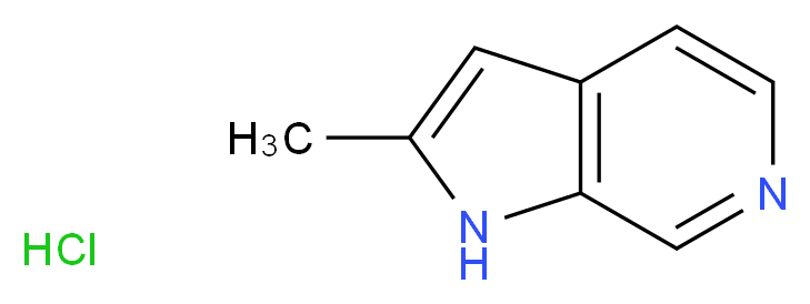 1H-Pyrrolo[2,3-c]pyridine, 2-methyl-, monohydrochloride_Molecular_structure_CAS_65645-60-5)