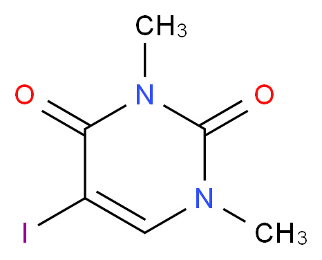5-Iodo-1,3-dimethyl-1H-pyrimidine-2,4-dione_Molecular_structure_CAS_40738-83-8)