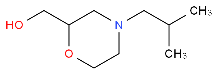 [4-(2-methylpropyl)morpholin-2-yl]methanol_Molecular_structure_CAS_)