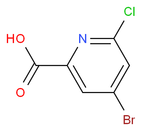 4-bromo-6-chloropicolinic acid_Molecular_structure_CAS_1060805-66-4)