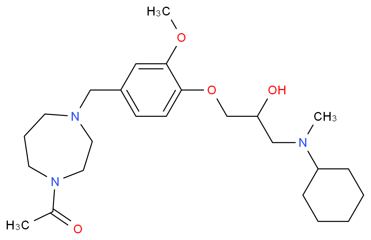 1-{4-[(4-acetyl-1,4-diazepan-1-yl)methyl]-2-methoxyphenoxy}-3-[cyclohexyl(methyl)amino]-2-propanol_Molecular_structure_CAS_)
