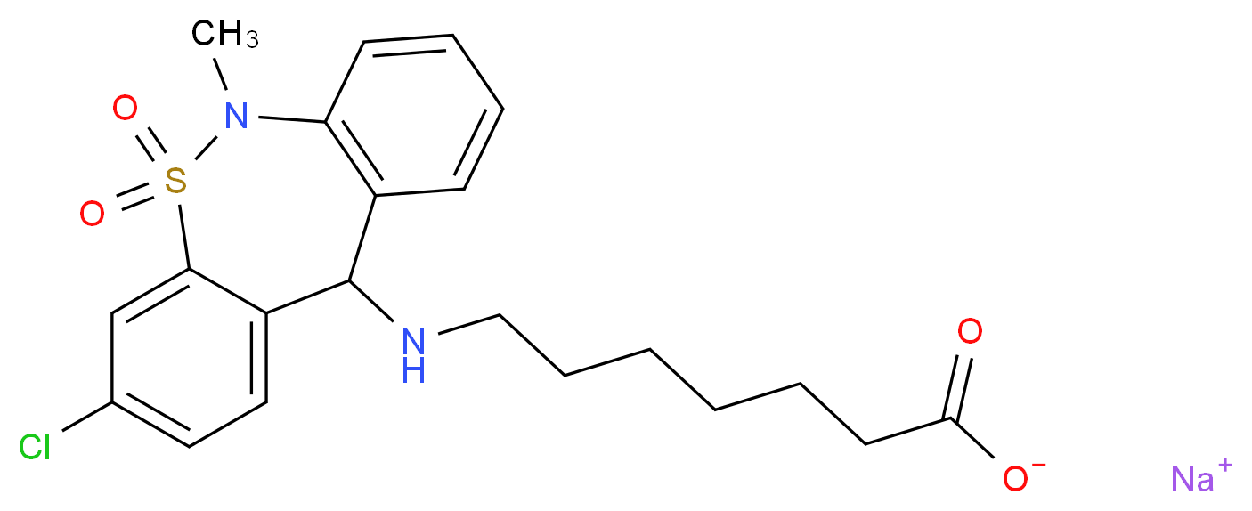 (+)-Tianeptine Monosodium Salt_Molecular_structure_CAS_169293-32-7)