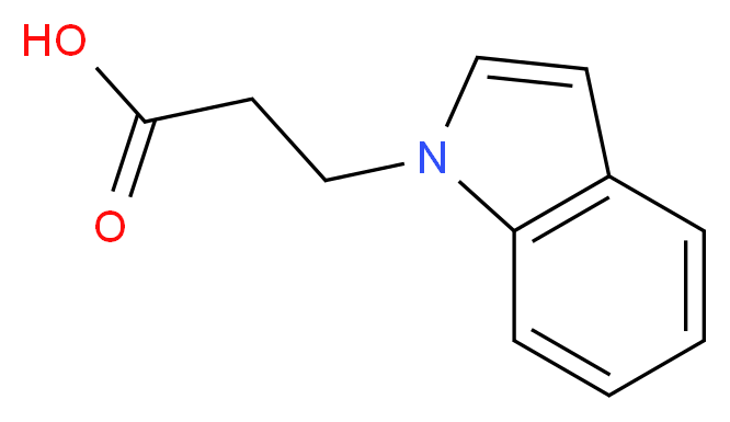 3-(1H-Indol-1-yl)propanoic acid_Molecular_structure_CAS_6639-06-1)