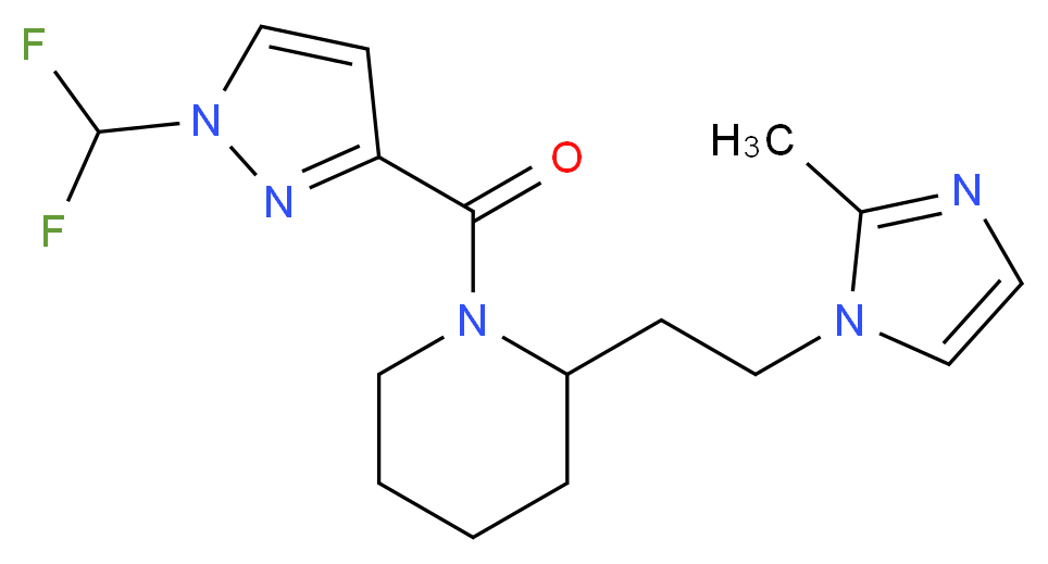 1-{[1-(difluoromethyl)-1H-pyrazol-3-yl]carbonyl}-2-[2-(2-methyl-1H-imidazol-1-yl)ethyl]piperidine_Molecular_structure_CAS_)