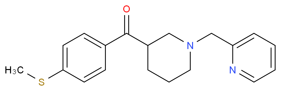 [4-(methylthio)phenyl][1-(2-pyridinylmethyl)-3-piperidinyl]methanone_Molecular_structure_CAS_)