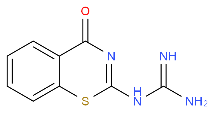 N-(4-Oxo-4H-1,3-benzothiazin-2-yl)guanidine_Molecular_structure_CAS_)