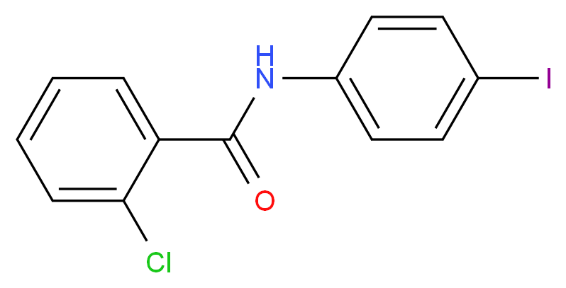 2-Chloro-N-(4-iodophenyl)benzamide_Molecular_structure_CAS_303122-24-9)