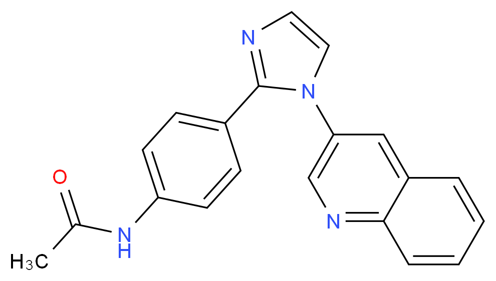 N-[4-(1-quinolin-3-yl-1H-imidazol-2-yl)phenyl]acetamide_Molecular_structure_CAS_)