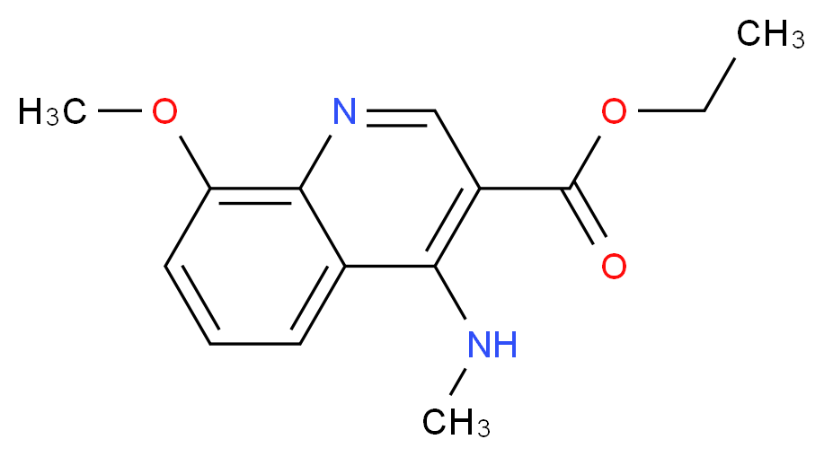 ethyl 8-methoxy-4-(methylamino)quinoline-3-carboxylate_Molecular_structure_CAS_)