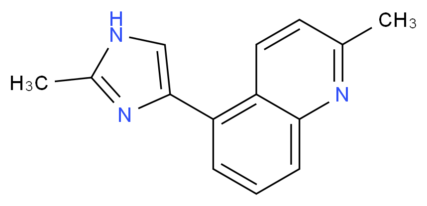 2-methyl-5-(2-methyl-1H-imidazol-4-yl)quinoline_Molecular_structure_CAS_)
