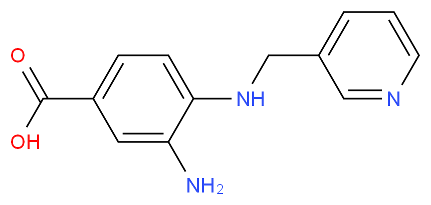 3-amino-4-[(pyridin-3-ylmethyl)amino]benzoic acid_Molecular_structure_CAS_436088-89-0)