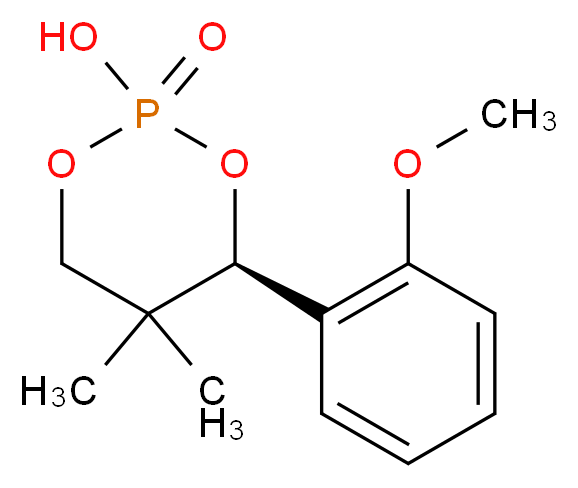 (R)-(+)-2-Hydroxy-4-(2-methoxyphenyl)-5,5-dimethyl-1,3,2-dioxaphosphorinane 2-oxide_Molecular_structure_CAS_98674-82-9)