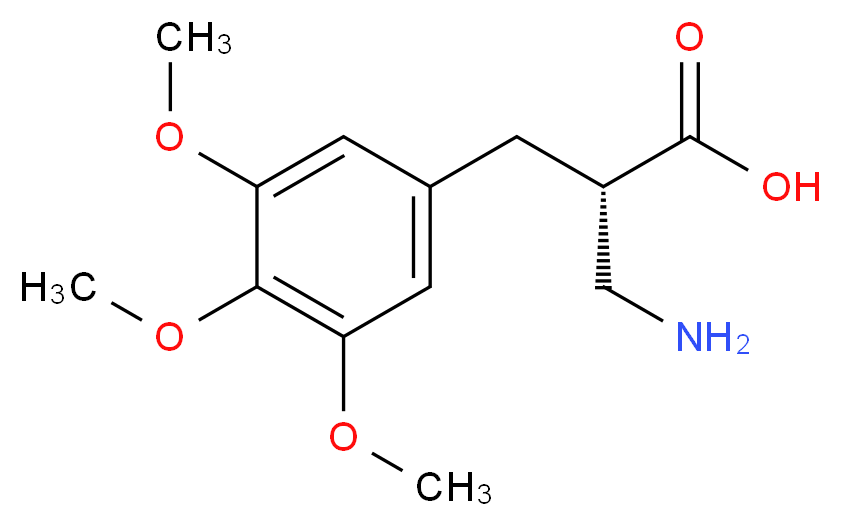 (S)-2-AMINOMETHYL-3-(3,4,5-TRIMETHOXY-PHENYL)-PROPIONIC ACID_Molecular_structure_CAS_)